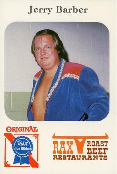 1979 Gulas/Rax Roast Beef Championship Wrestling #NNO Jerry Barber Front