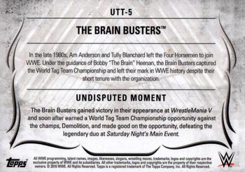 2016 Topps WWE Undisputed - Tag Teams #UTT-5 The Brain Busters Back