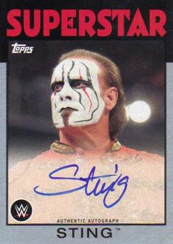 2016 Topps WWE Heritage - Autographs Silver #NNO Sting Front