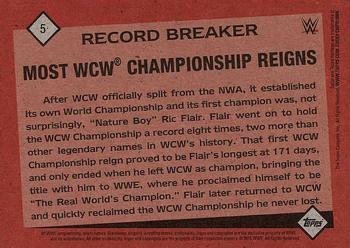 2016 Topps WWE Heritage - Record Breakers #5 Ric Flair Back