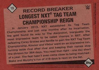 2016 Topps WWE Heritage - Record Breakers #19 The Ascension Back
