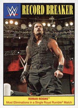 2016 Topps WWE Heritage - Record Breakers #26 Roman Reigns Front