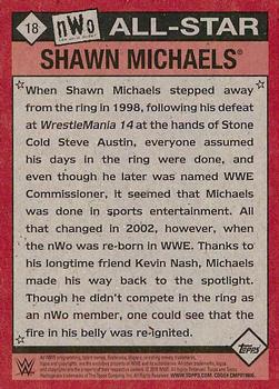 2016 Topps WWE Heritage - WCW/nWo All-Stars #18 Shawn Michaels Back
