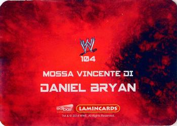 2014 Edibas WWE Lamincards #104 Daniel Bryan Back