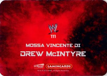 2014 Edibas WWE Lamincards #111 Drew McIntyre Back