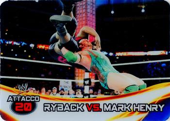 2014 Edibas WWE Lamincards #127 Ryback / Mark Henry Front