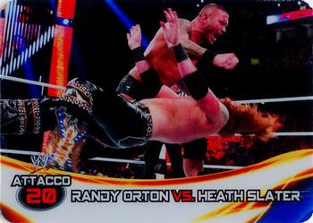 2014 Edibas WWE Lamincards #154 Randy Orton / Heath Slater Front