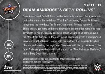 2016 Topps Now WWE #128-B Dean Ambrose / Seth Rollins Back