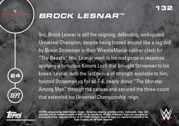 2016 Topps Now WWE #132 Brock Lesnar Back