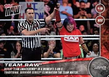 2016 Topps Now WWE #151 Team Raw Front