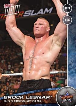 2016 Topps Now WWE #1 Brock Lesnar Front