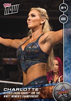2016 Topps Now WWE #4 Charlotte Front