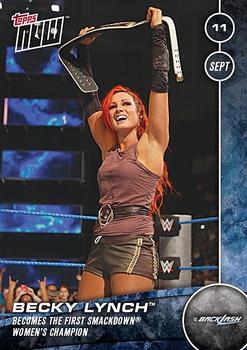 2016 Topps Now WWE #7 Becky Lynch Front
