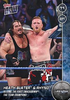 2016 Topps Now WWE #8 Heath Slater / Rhyno Front