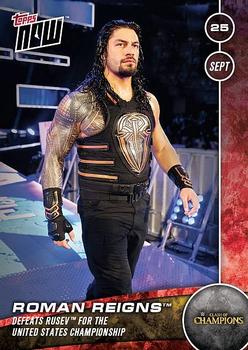 2016 Topps Now WWE #14 Roman Reigns Front