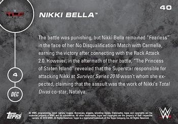 2016 Topps Now WWE #40 Nikki Bella Back