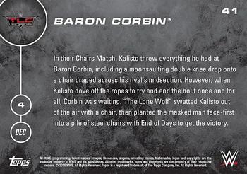 2016 Topps Now WWE #41 Baron Corbin Back