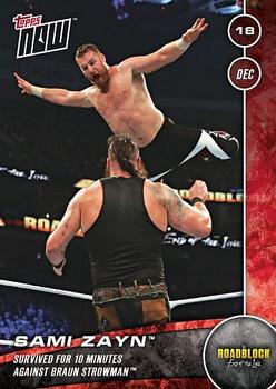 2016 Topps Now WWE #45 Sami Zayn Front