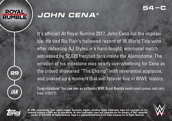 2016 Topps Now WWE #54-C John Cena Back