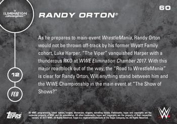2016 Topps Now WWE #60 Randy Orton Back