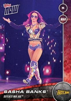 2016 Topps Now WWE #69 Sasha Banks Front
