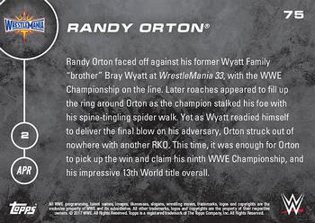 2016 Topps Now WWE #75 Randy Orton Back