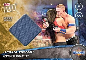 2016 Topps Now WWE #76-B John Cena / Nikki Bella Front