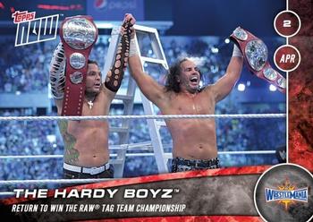 2016 Topps Now WWE #77 The Hardy Boyz Front