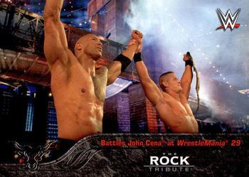 2016 Topps WWE Then Now Forever - The Rock Tribute Part 4 #35 Battles John Cena at WrestleMania 29 Front
