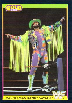 1992 Merlin WWF Gold Series Part 1 #14 Macho Man Randy Savage Front