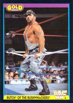 1992 Merlin WWF Gold Series Part 1 #50 Butch of The Bushwhackers Front