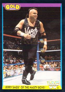 1992 Merlin WWF Gold Series Part 1 #56 Jerry Sags of The Nasty Boys Front