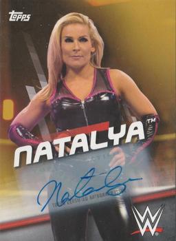 2016 Topps WWE Divas Revolution - Autographs Gold #28 Natalya Front