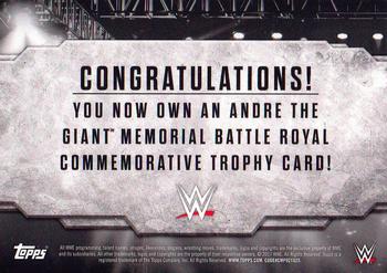 2017 Topps WWE Road To Wrestlemania - Andre the Giant Battle Royal Commemorative Trophy Relics #NNO Big Show Back