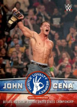 2017 Topps WWE Road To Wrestlemania - John Cena Tribute #4 John Cena Front