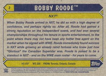 2017 Topps WWE Heritage #2 Bobby Roode Back