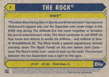 2017 Topps WWE Heritage #9 The Rock Back