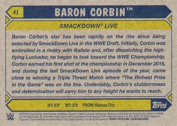 2017 Topps WWE Heritage #41 Baron Corbin Back