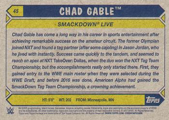 2017 Topps WWE Heritage #45 Chad Gable Back