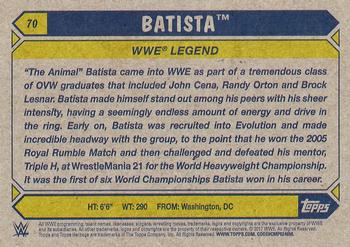 2017 Topps WWE Heritage #70 Batista Back