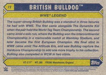 2017 Topps WWE Heritage #72 British Bulldog Back