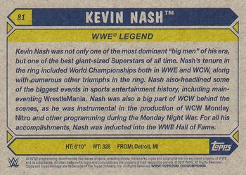2017 Topps WWE Heritage #81 Kevin Nash Back