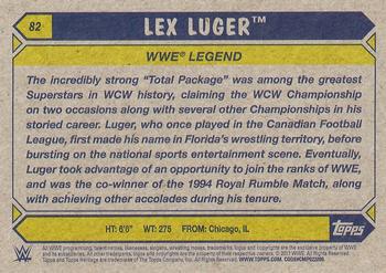 2017 Topps WWE Heritage #82 Lex Luger Back