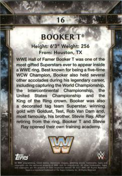 2017 Topps Legends of WWE #16 Booker T Back