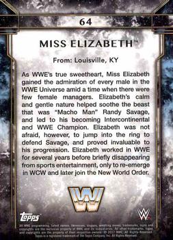 2017 Topps Legends of WWE #64 Miss Elizabeth Back
