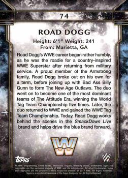 2017 Topps Legends of WWE #74 Road Dogg Back