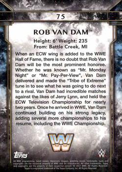 2017 Topps Legends of WWE #75 Rob Van Dam Back
