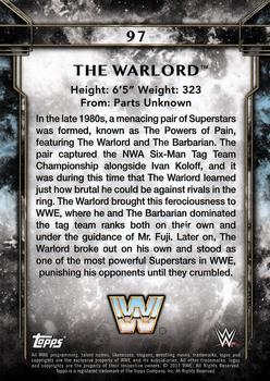 2017 Topps Legends of WWE #97 The Warlord Back