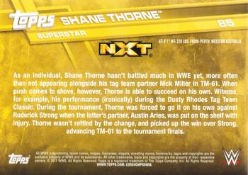 2017 Topps WWE - Bronze #85 Shane Thorne Back