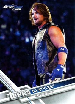 2017 Topps WWE - Promos #P3 AJ Styles Front